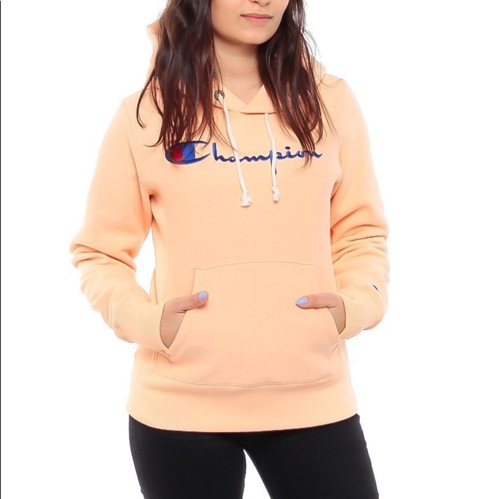 Champion Reverse Weave Script Logo Hoodie S - image 4